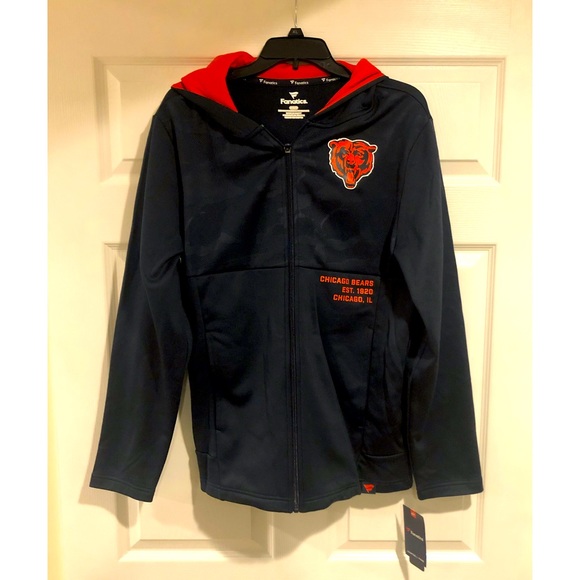 COPY - Dark Navy Chicago Bears Fanatics Branded Defender Full-Zip Hoodie Jacket - Picture 5 of 7